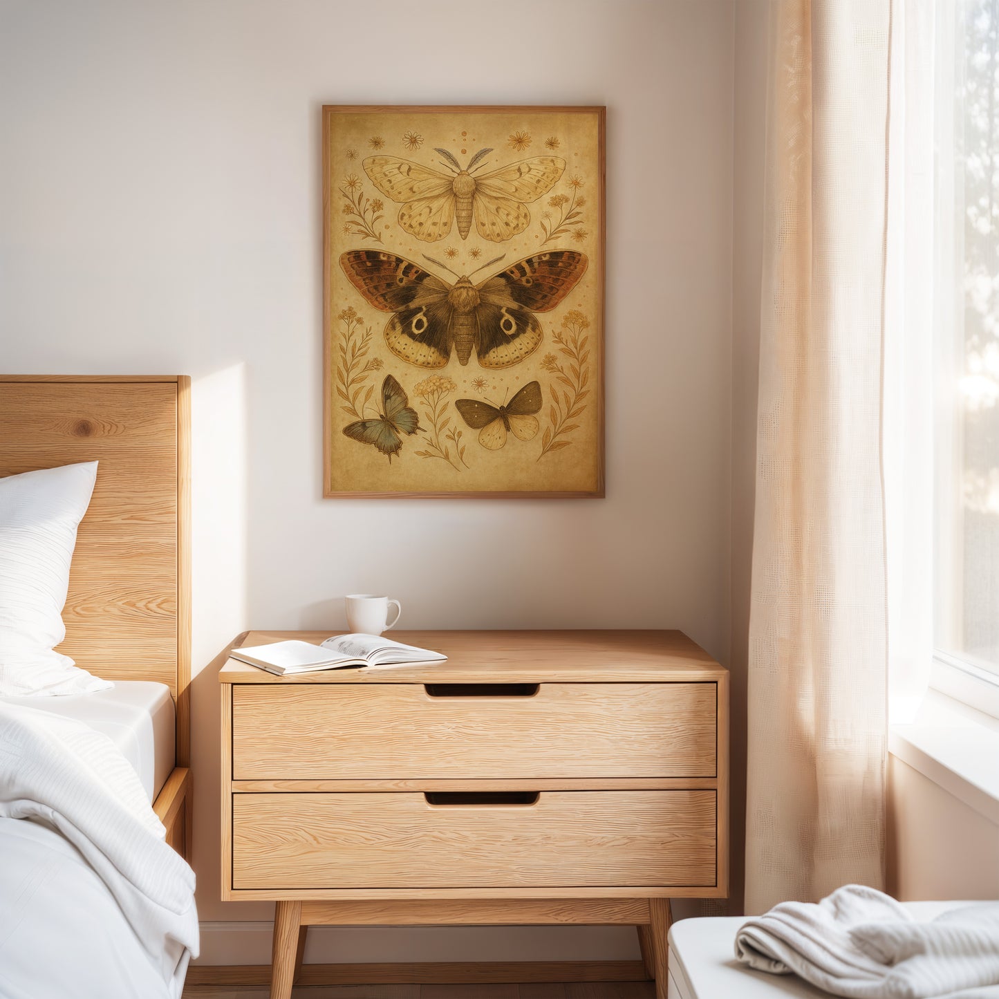 Vintage Moths and Meadow Wings