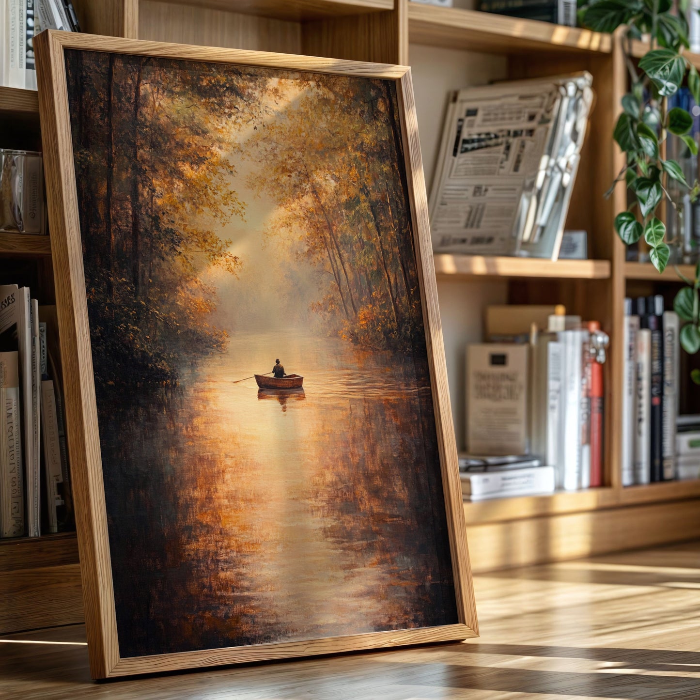 Rowing Through Autumn's Embrace