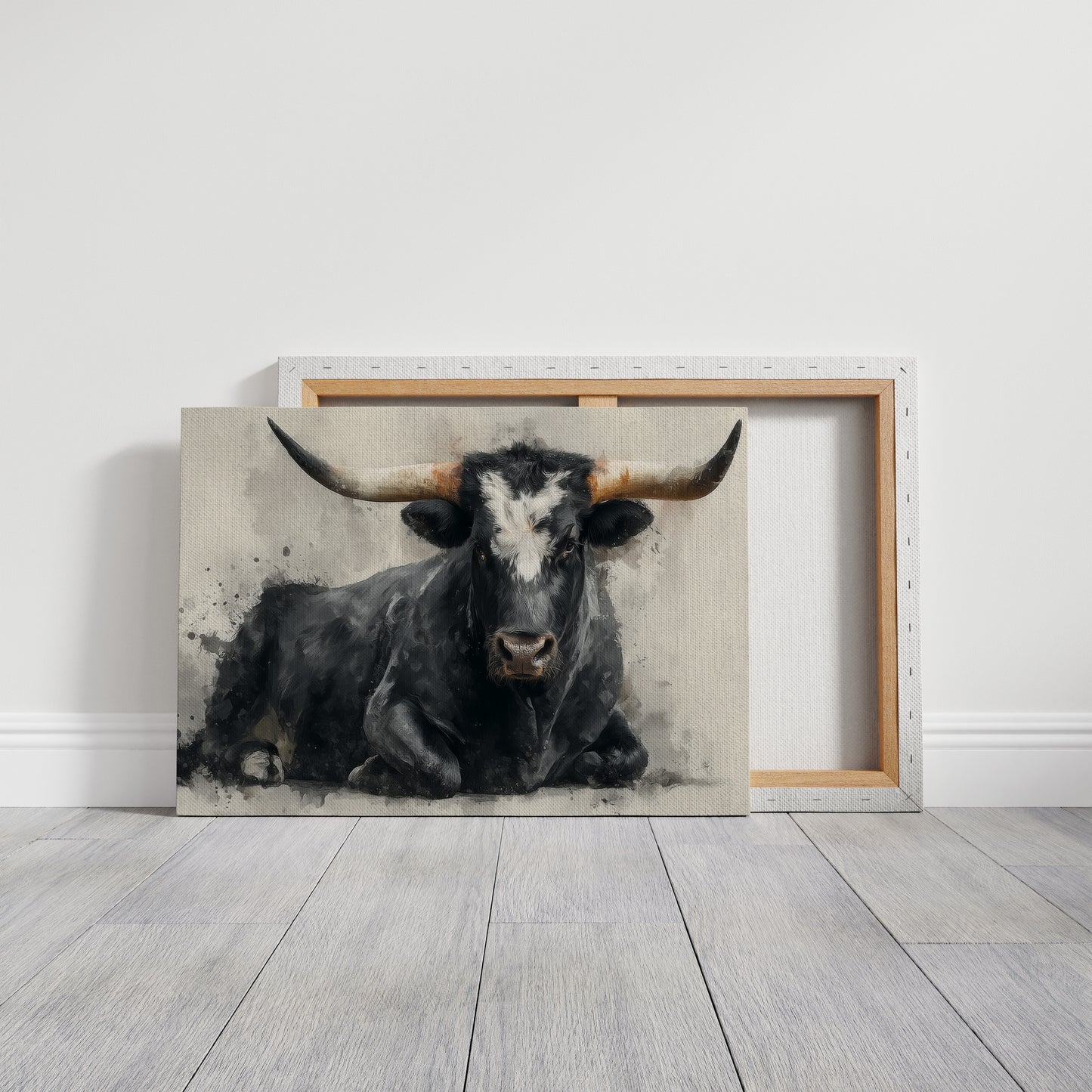 Black Bulls Rest Under Texas Stars