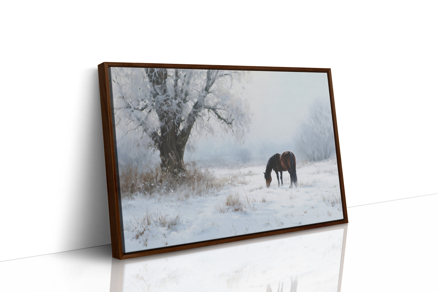 Solitude Grazes Through Winter's Quiet