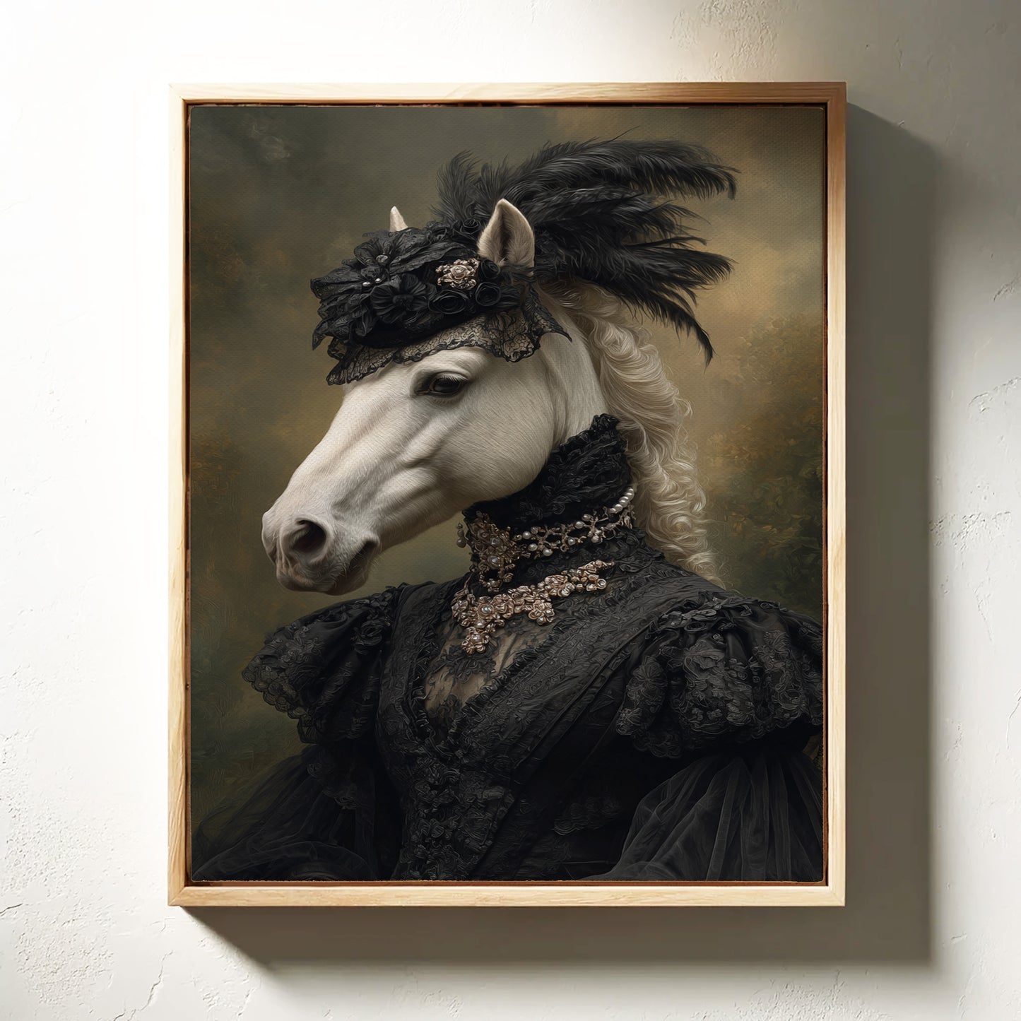 Elegance Draped in Midnight Silk