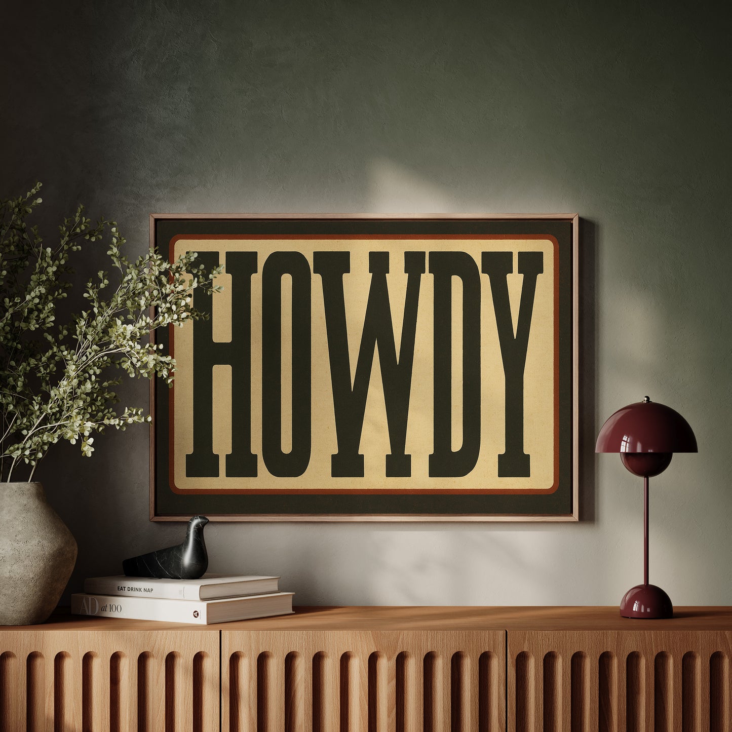 Howdy Western Typography Poster