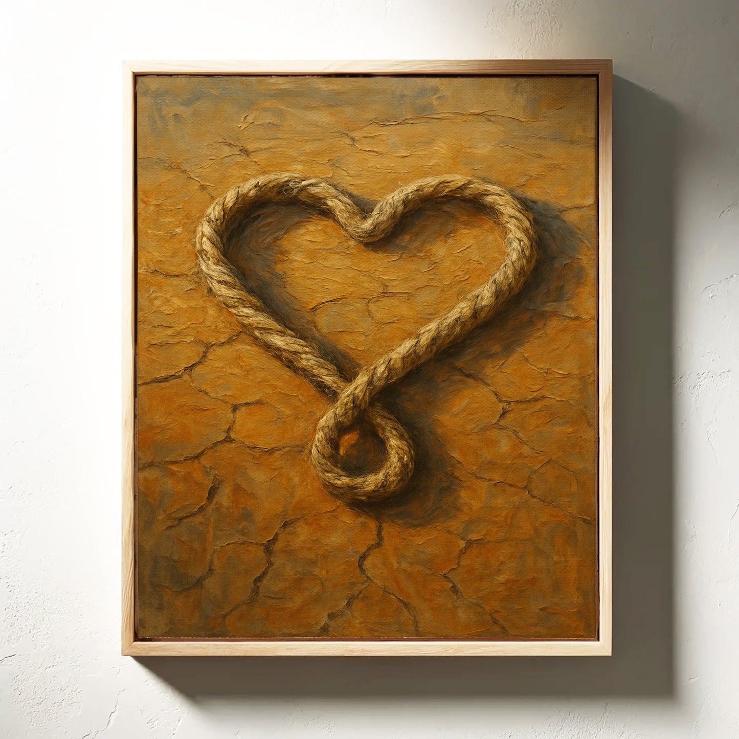 Lassoed Heart Western Rope Art
