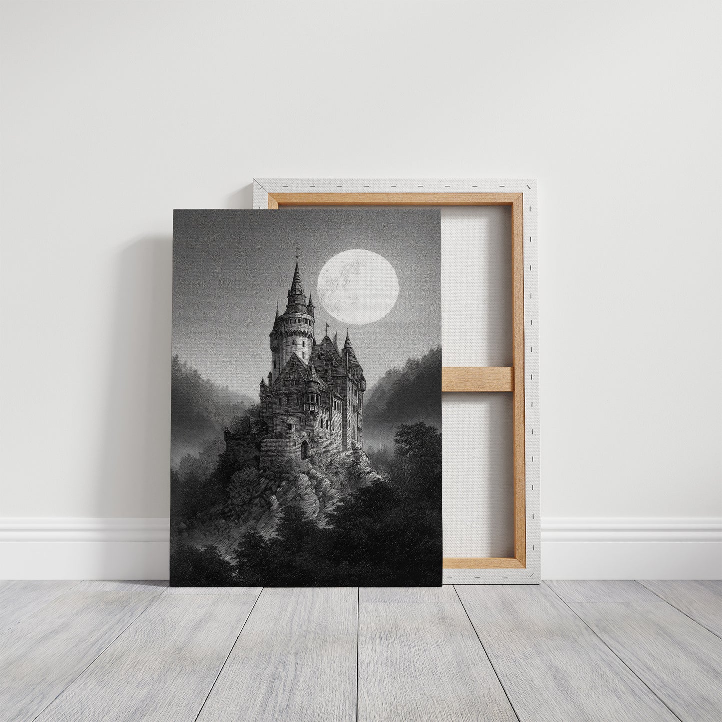 Castle Beneath Midnight's Glow