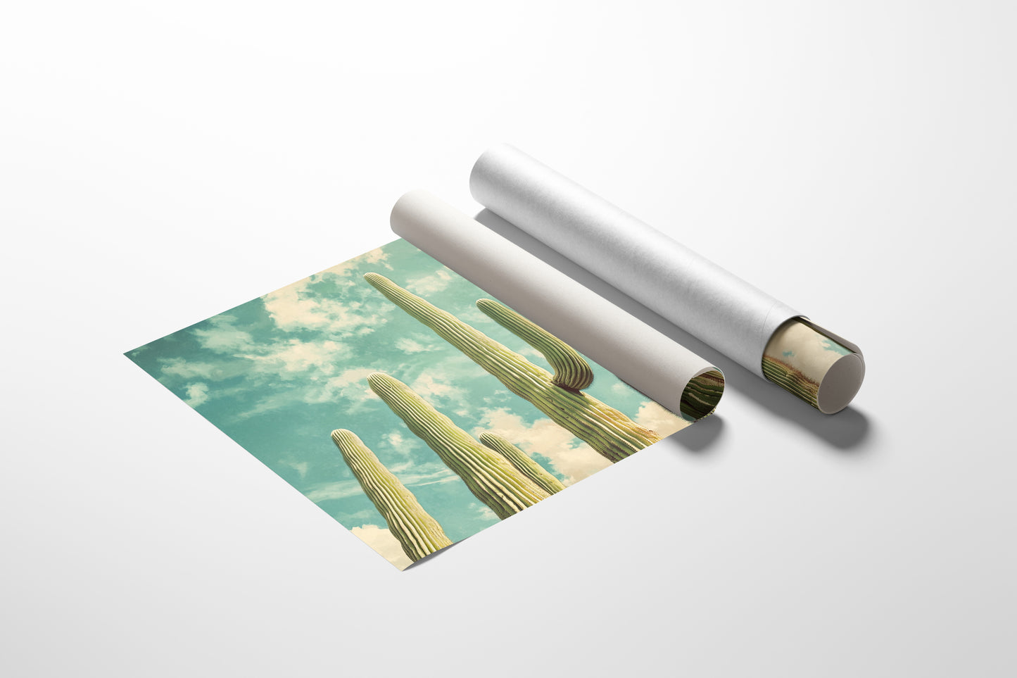 Desert Giants Under Dreamy Skies