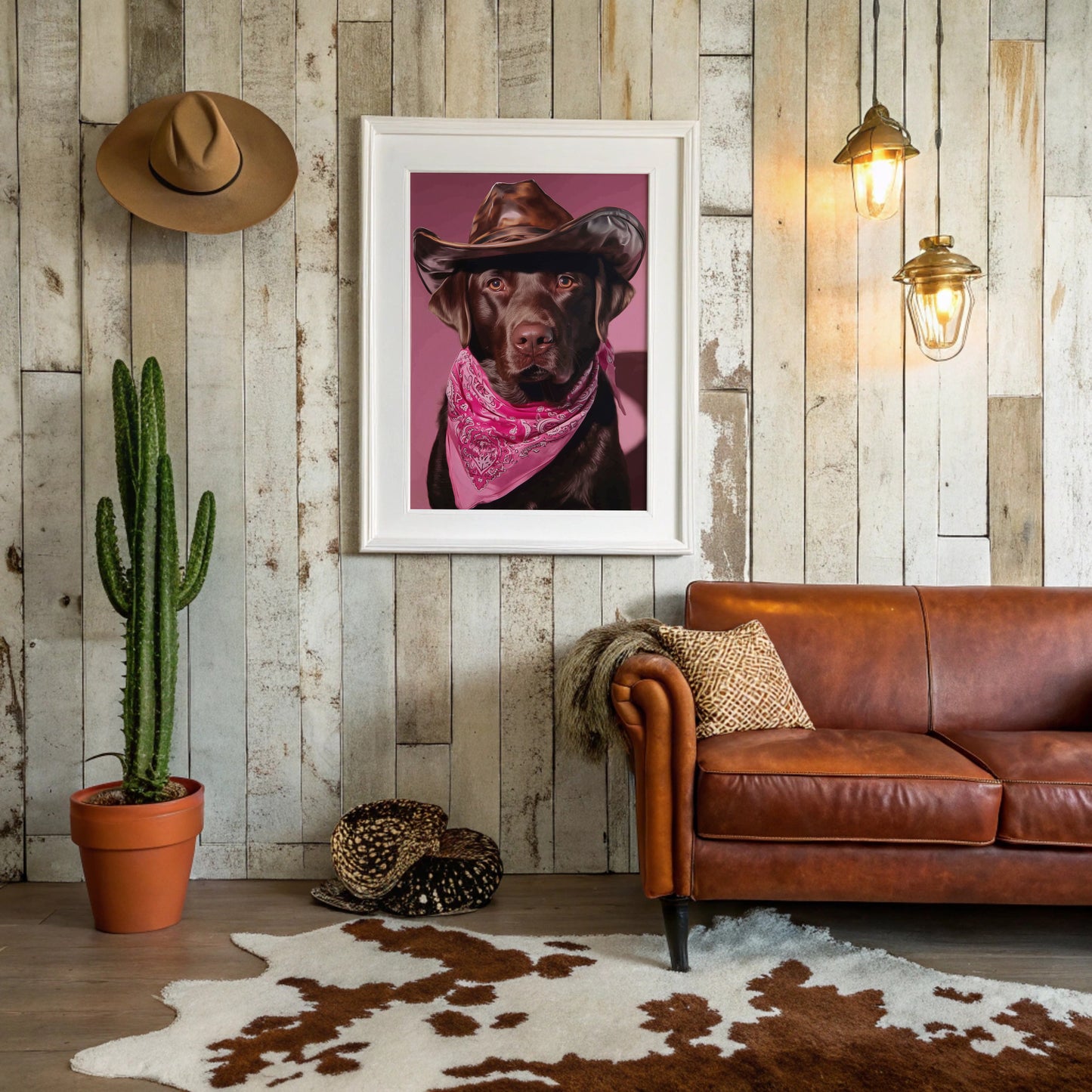 Chocolate Ranch Hand Wears Pink