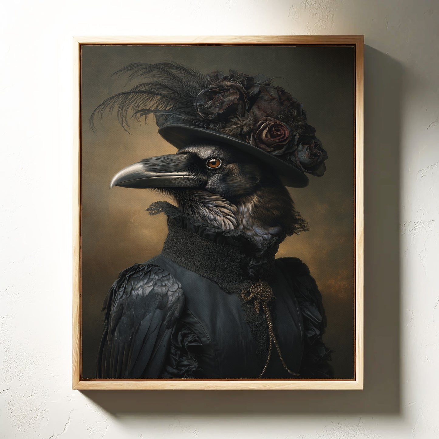 Elegantly Dressed Regal Raven