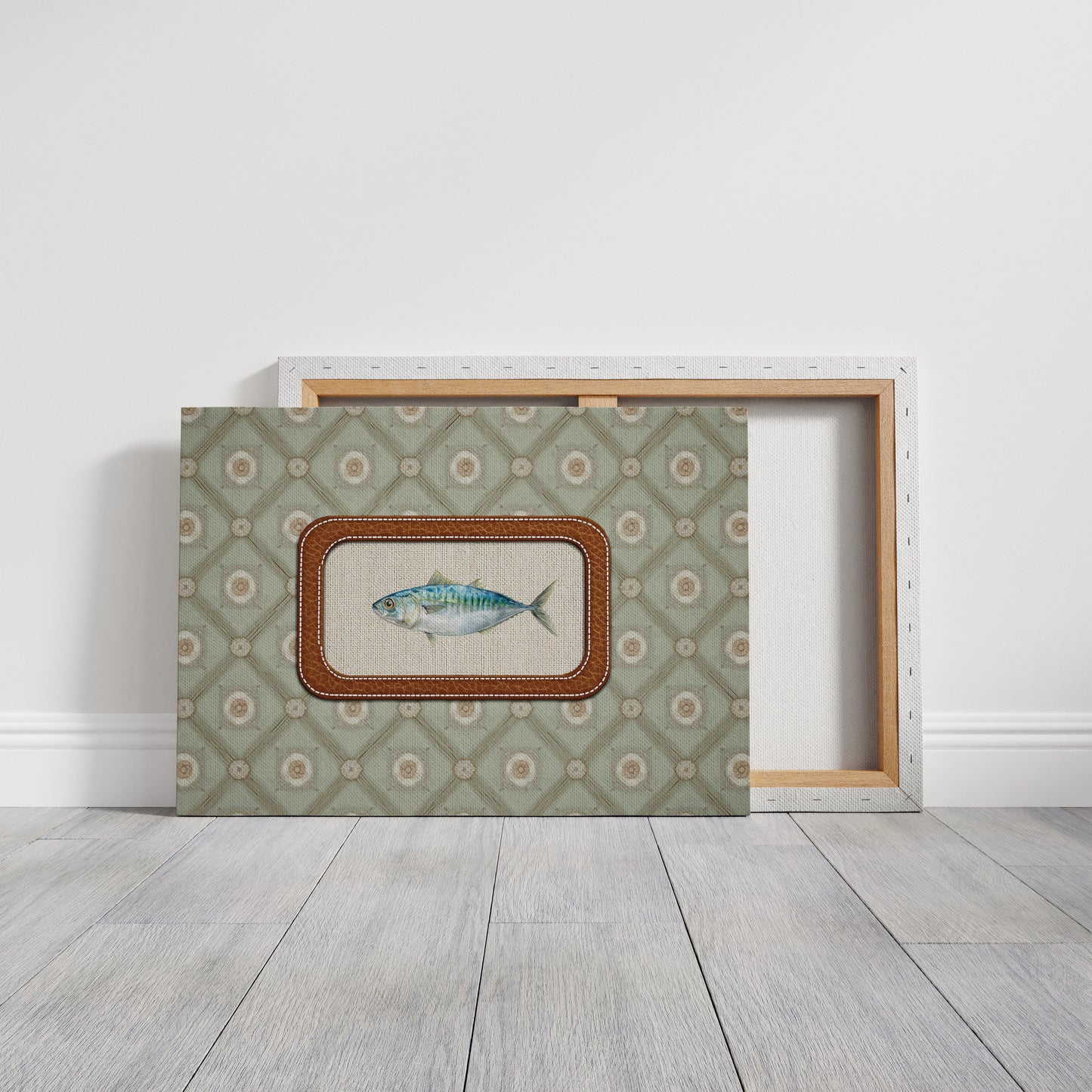 Coastal Memory In Leather Frame