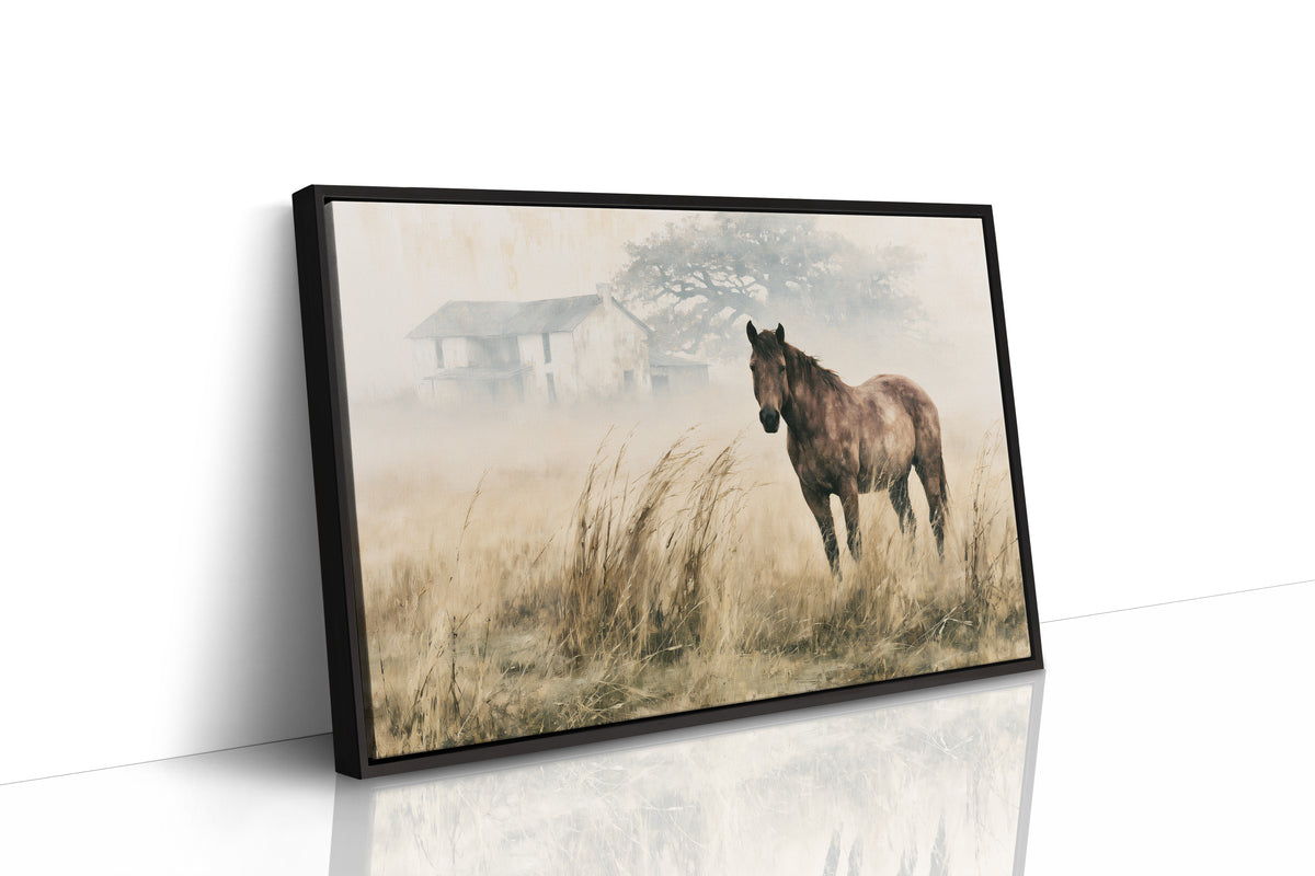 Horse and the Old Homestead