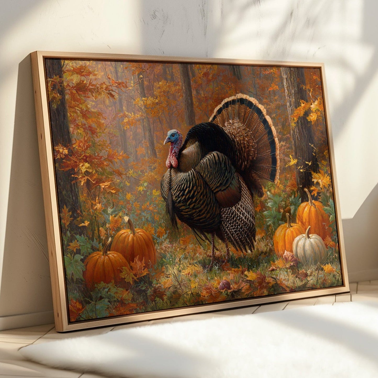 Autumn's Pride Among Pumpkin Fields