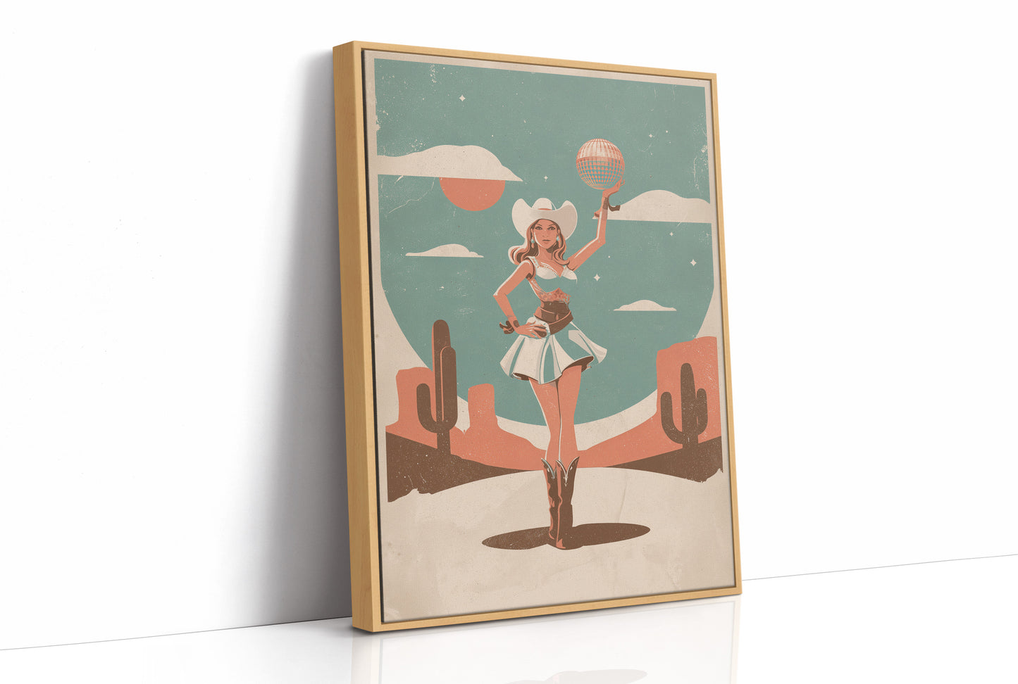 Disco Cowgirl In The Desert Sun