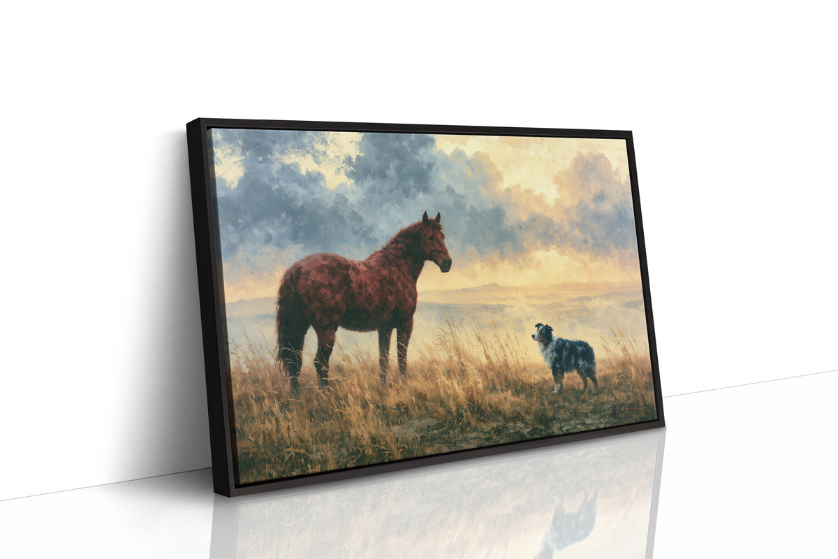 Bay Horse Meets the Shepherd