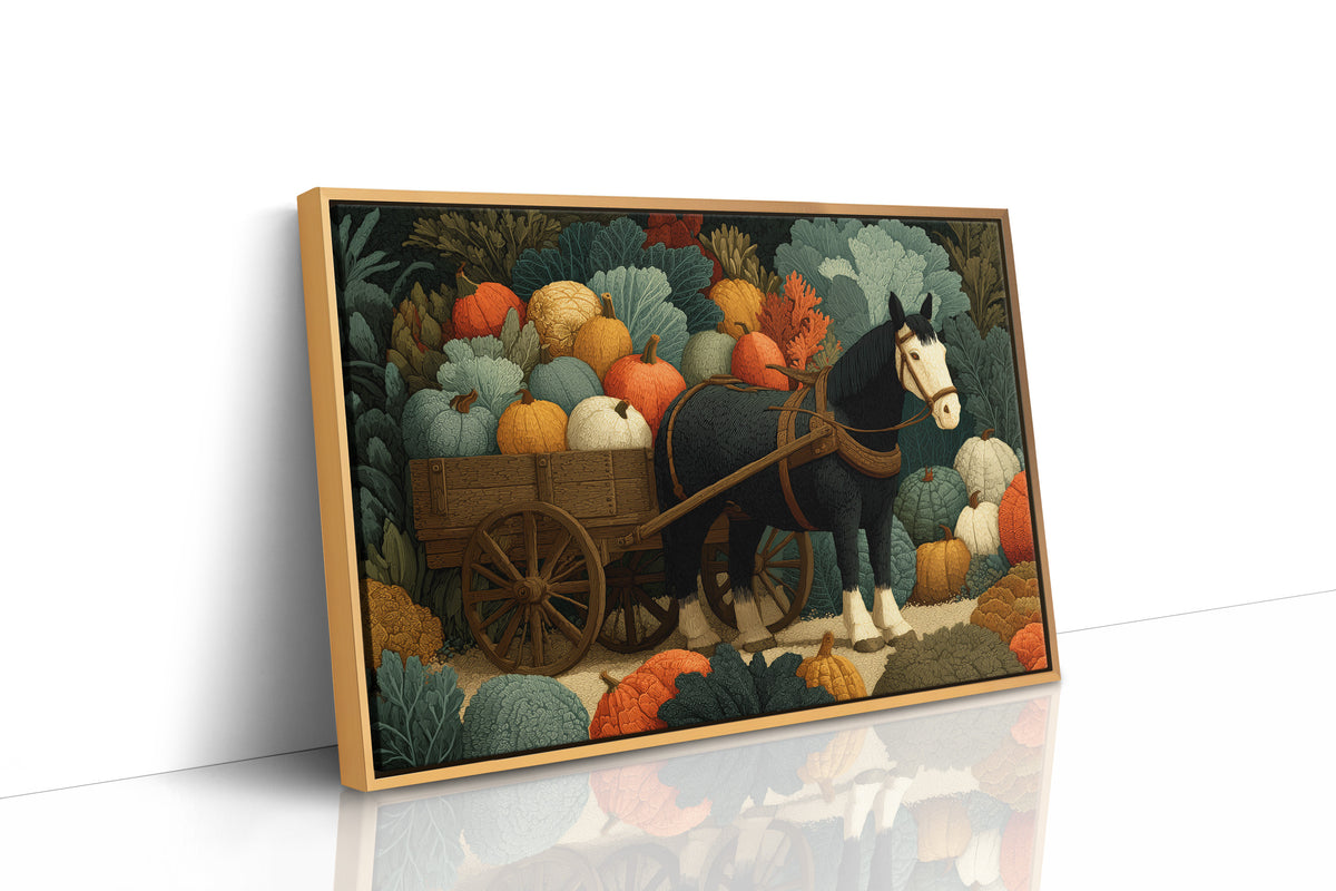 Hauling Pumpkins, Eyeing the Kale