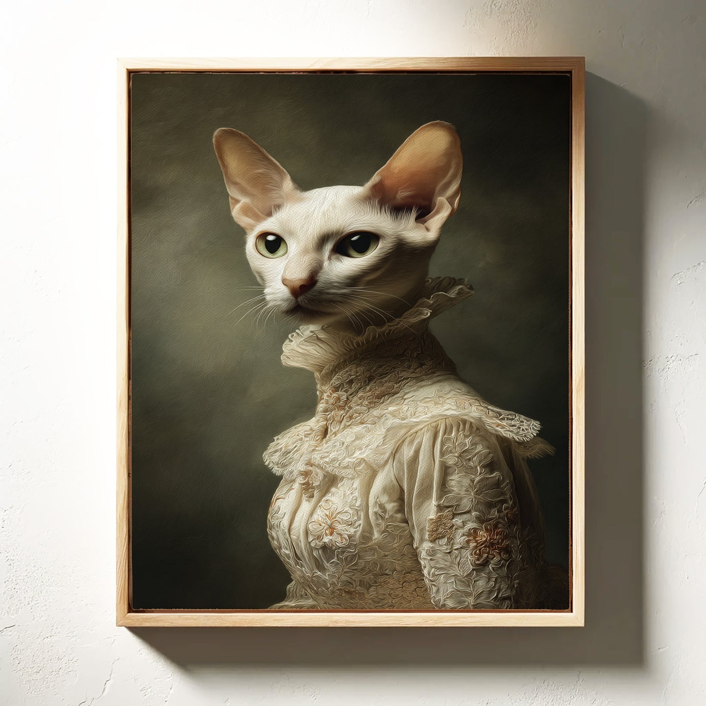 Regal Feline in Vintage Attire