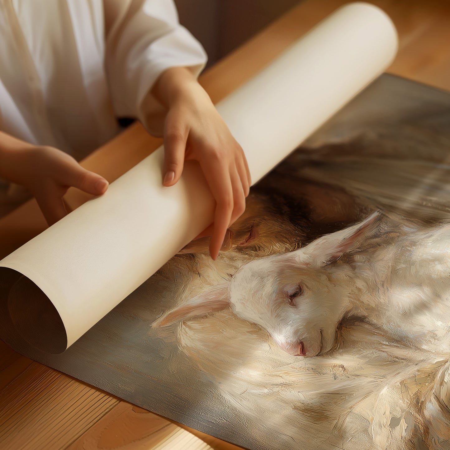 Gentle Guardian Cradles Innocence