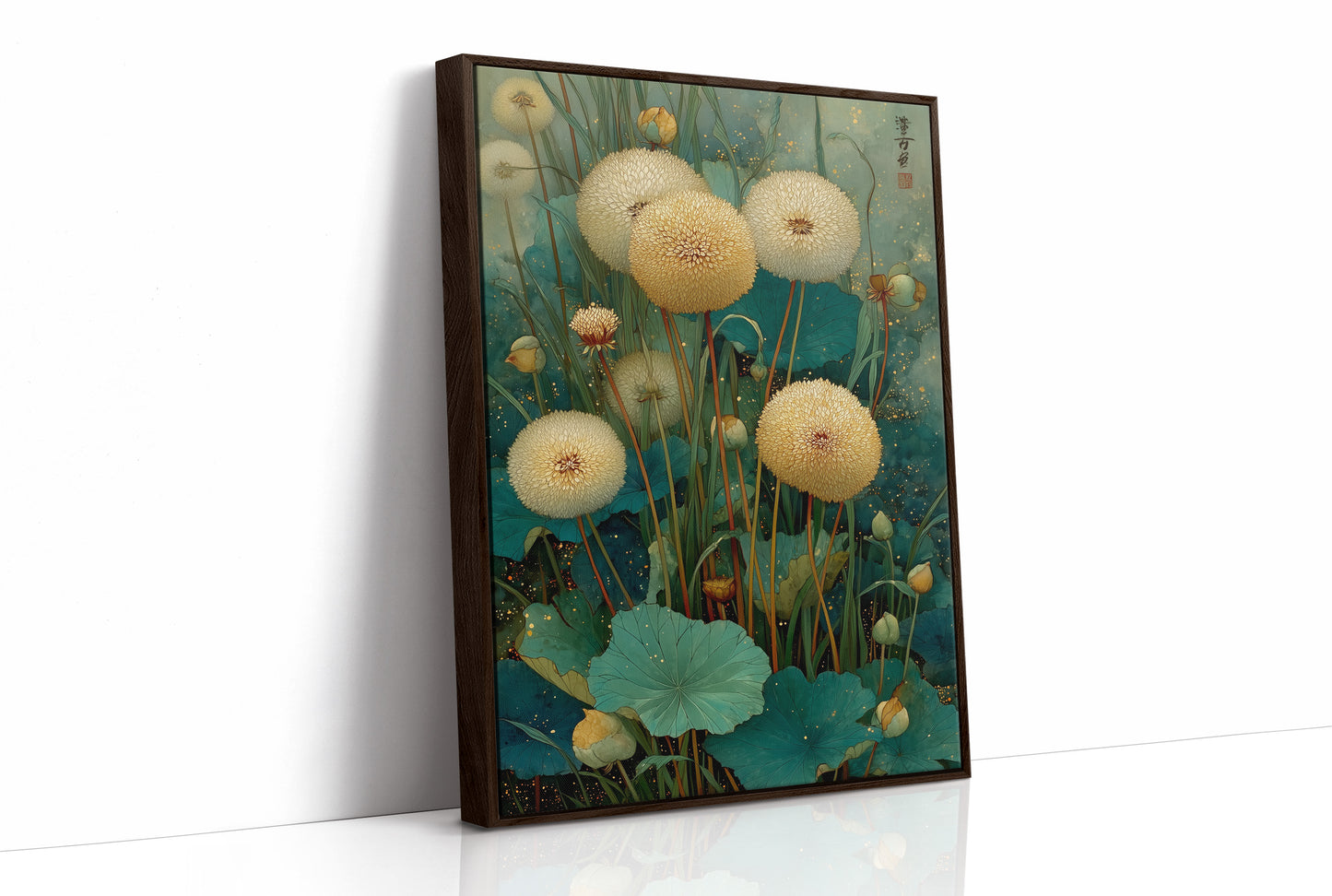 Dandelions Dance In Jade Waters