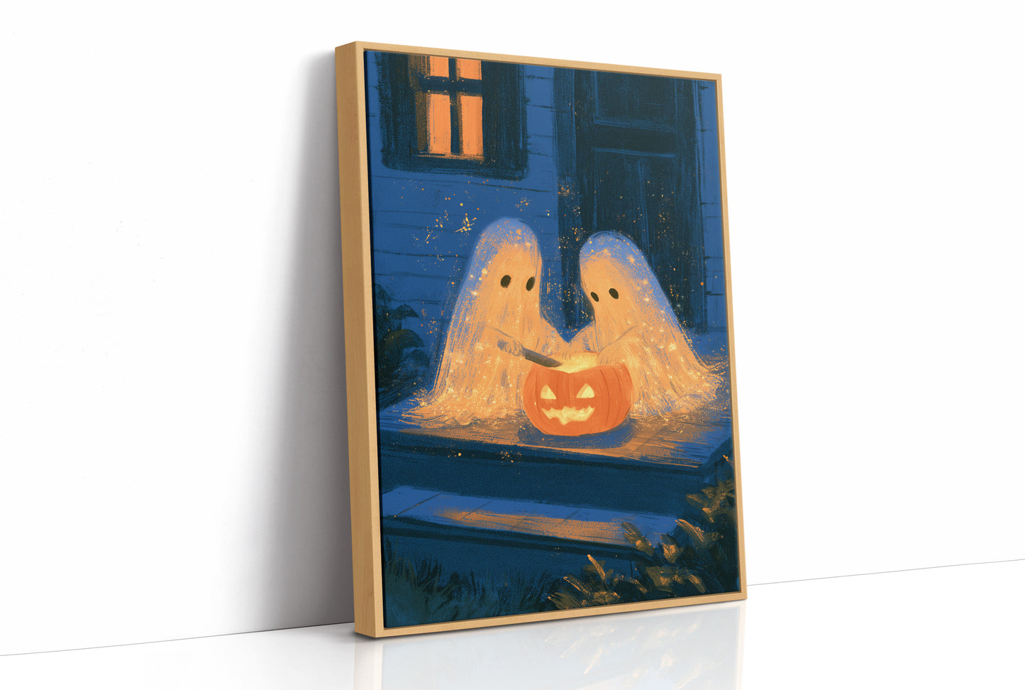 Two Ghosts, One Pumpkin