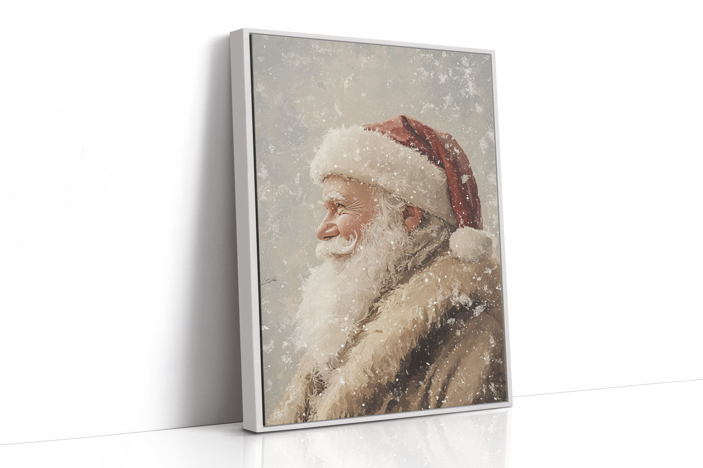 AL0808 - Premium Art Print - White Framed Canvas image 1