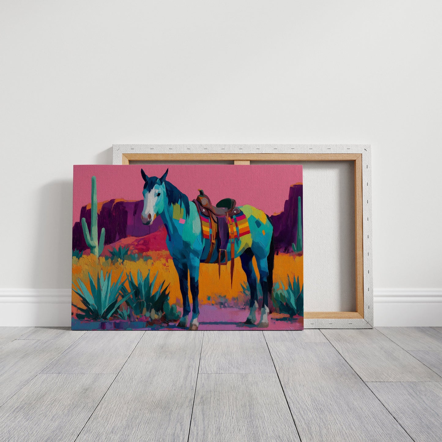 Turquoise Stallion Meets Desert Dawn