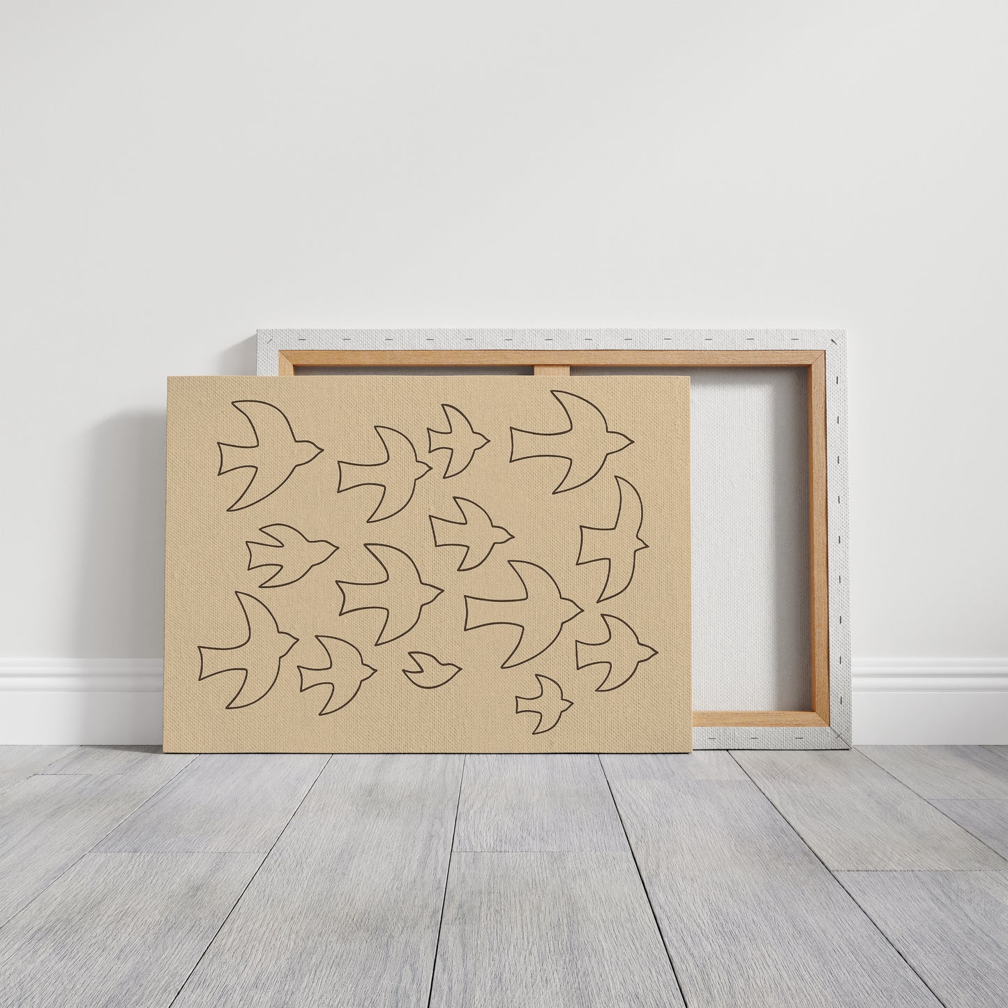 Minimalist Birds in Flight