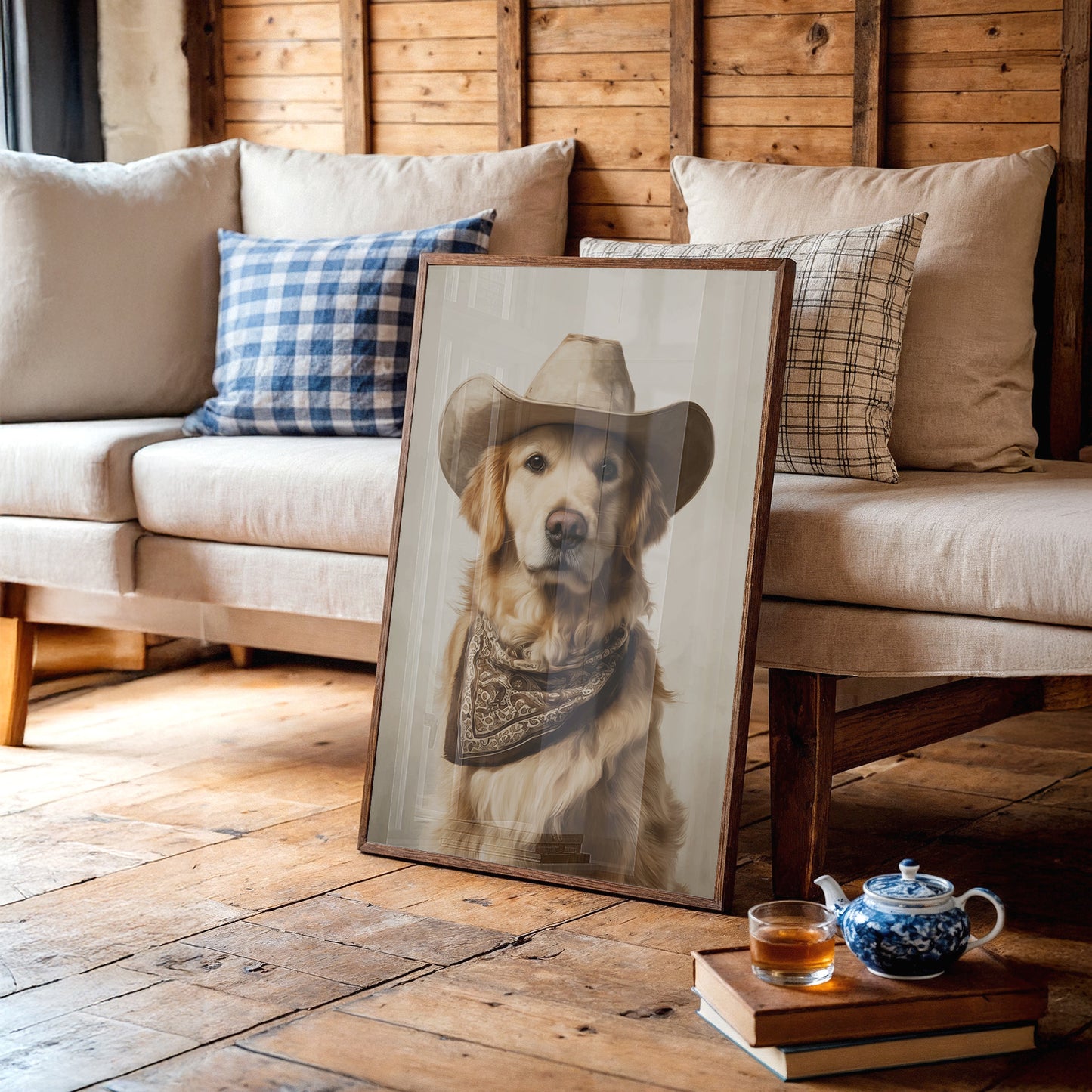 A Canine Cowboy's Bold Stance