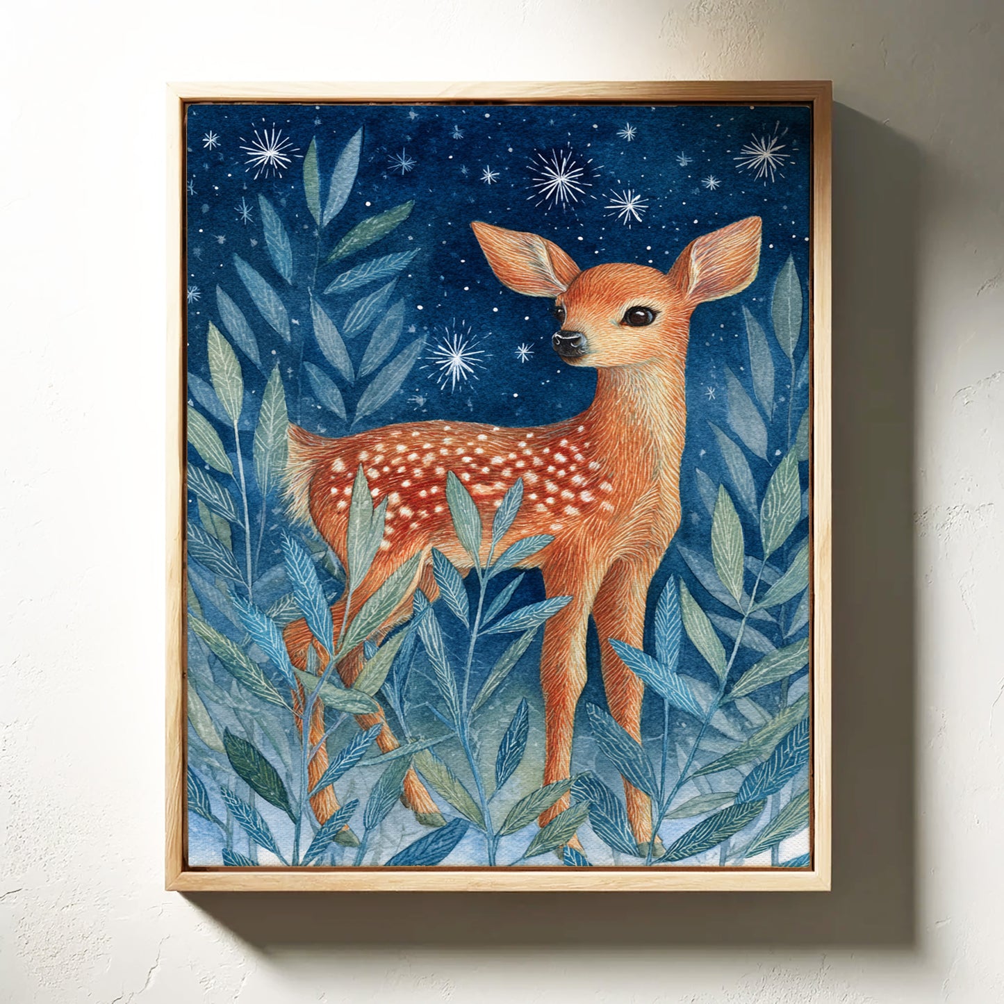 Fawn Among Starry Leaves