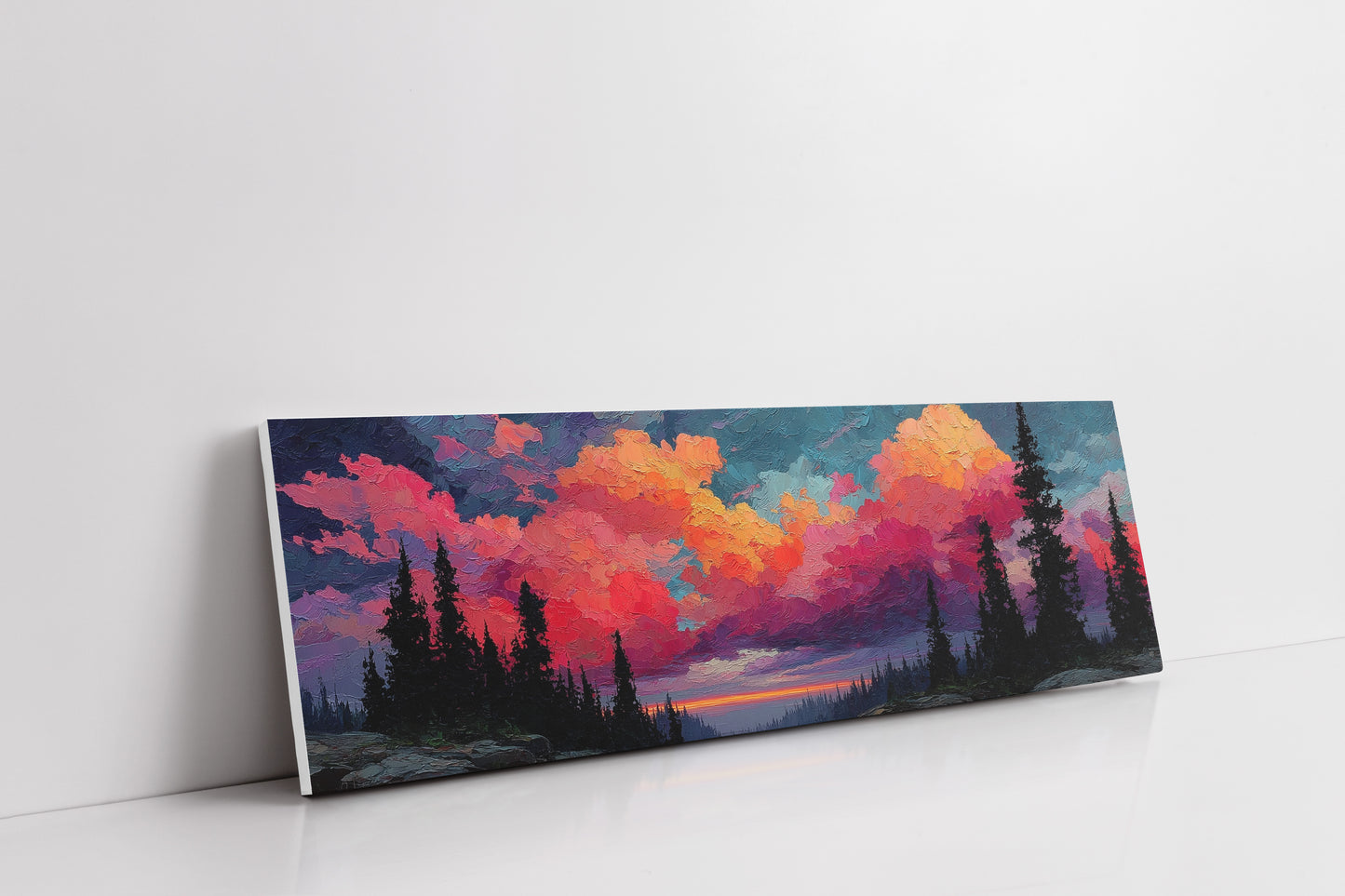 Crimson Skies Over Silent Pines