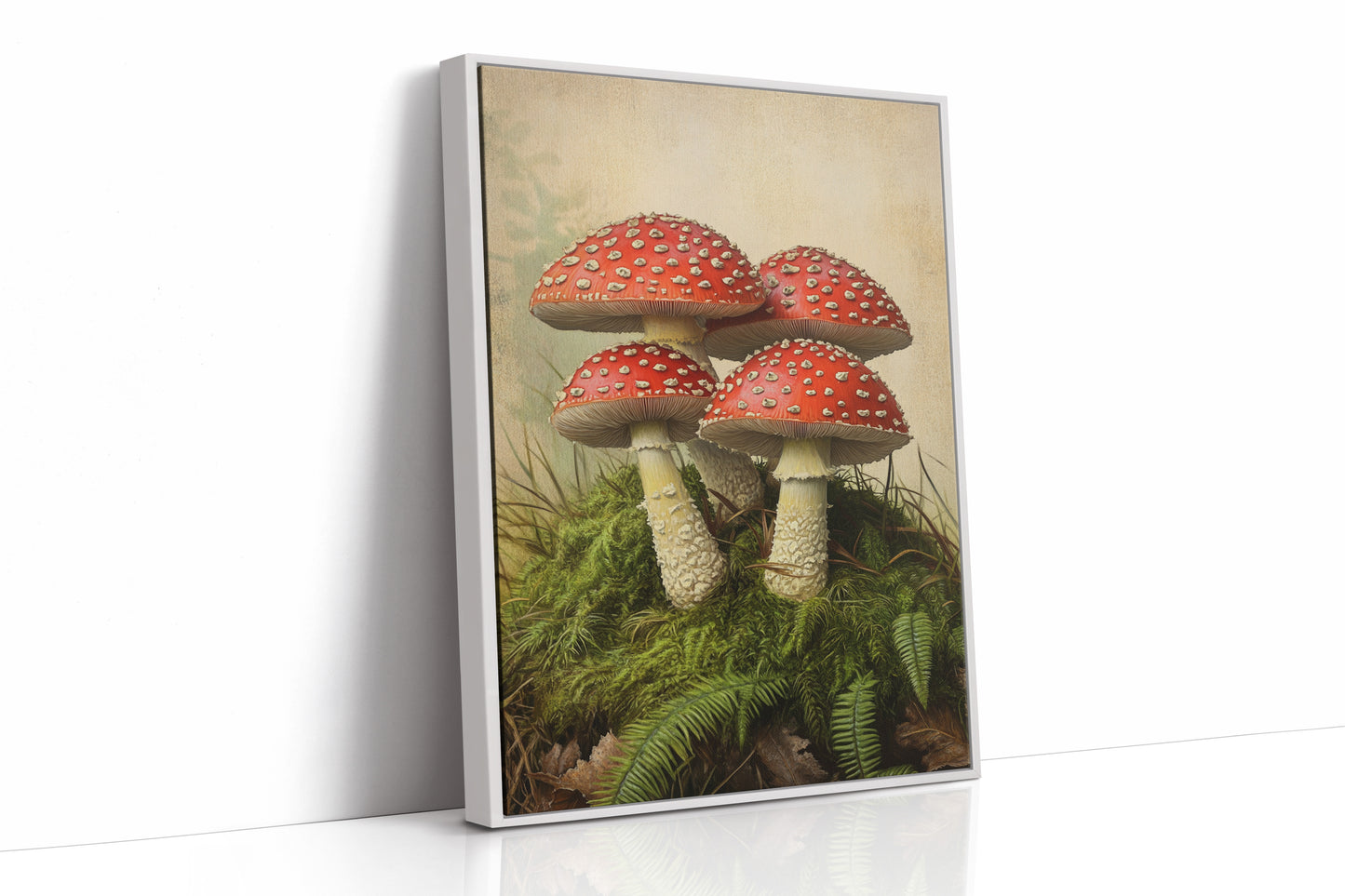 Crimson Mushrooms Emerge