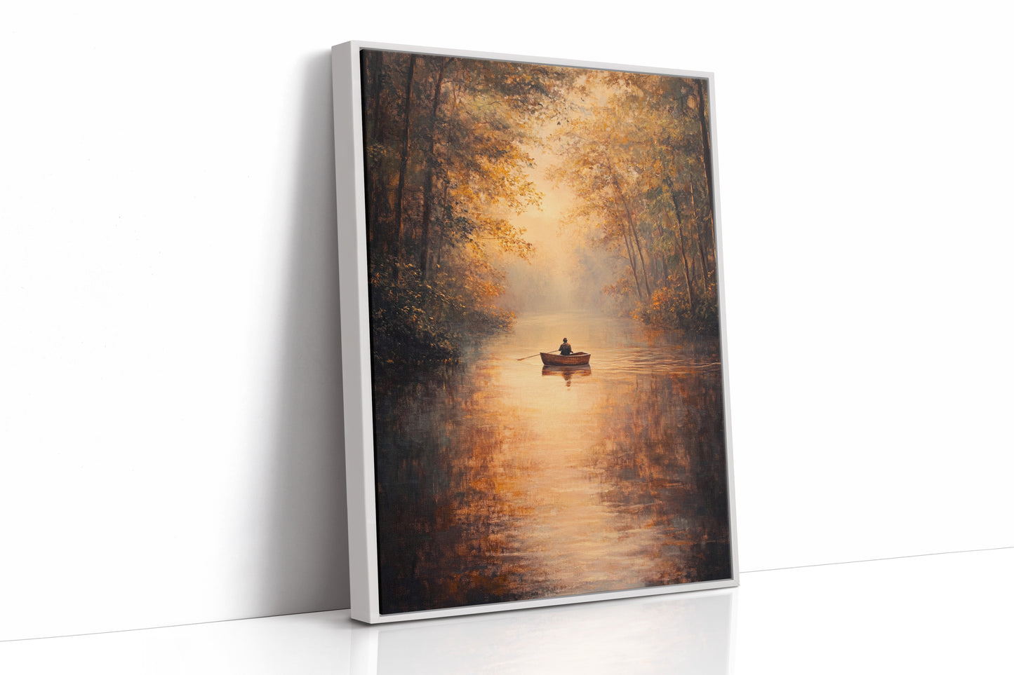 Rowing Through Autumn's Embrace