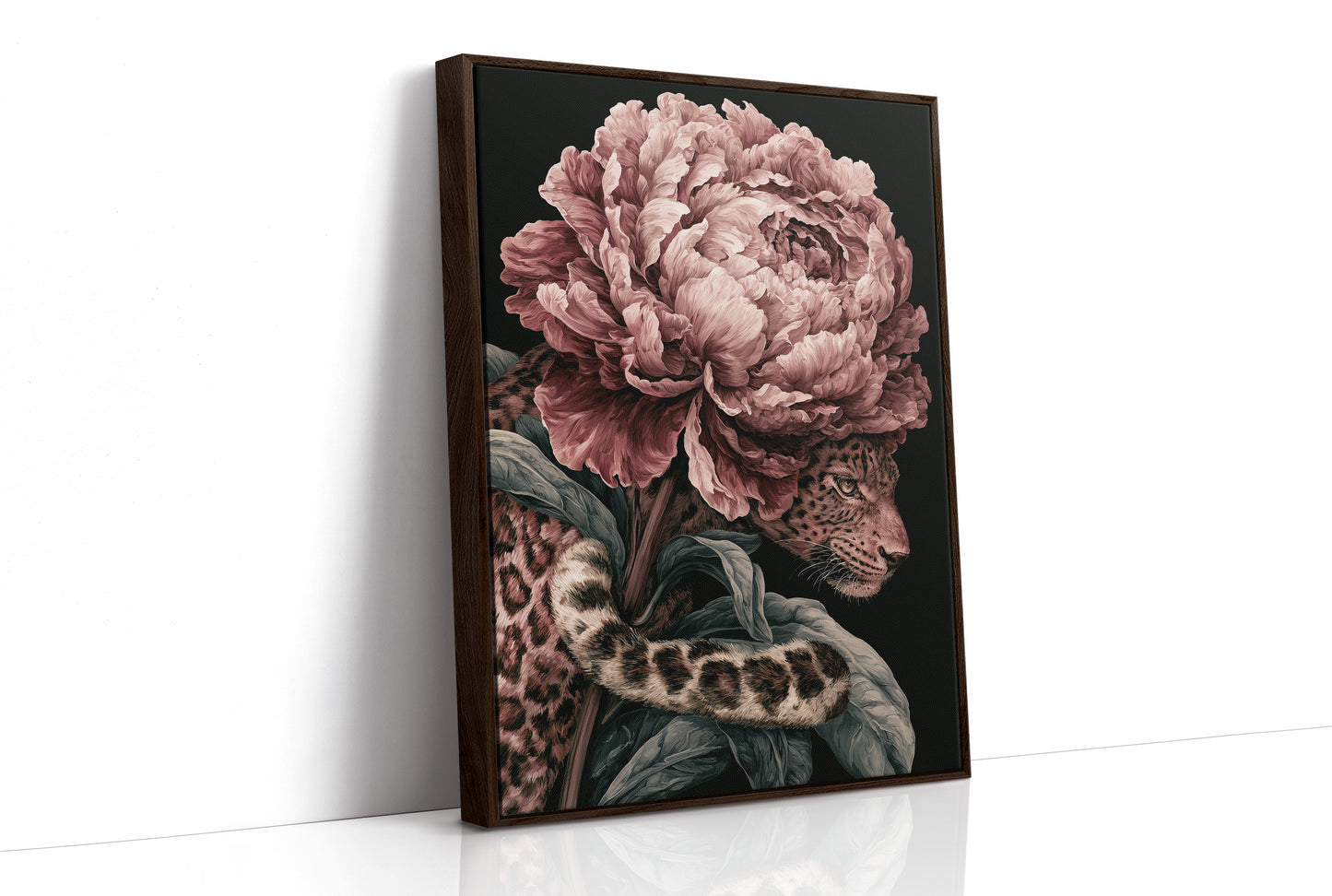 Leopard Beneath the Peony
