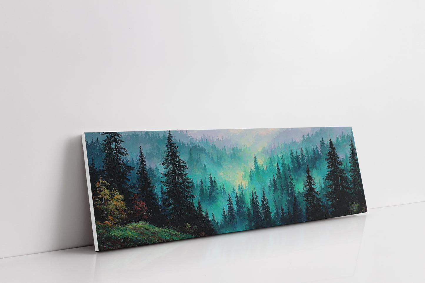 Misty Pines at Dawn