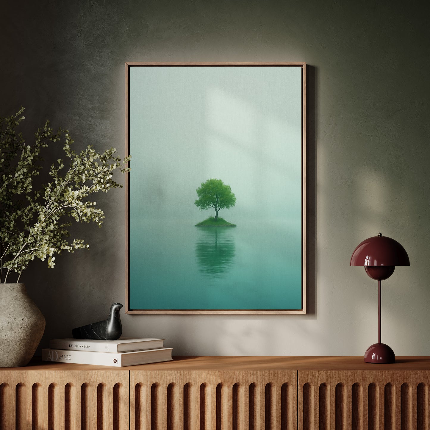 Solitary Tree in Mist