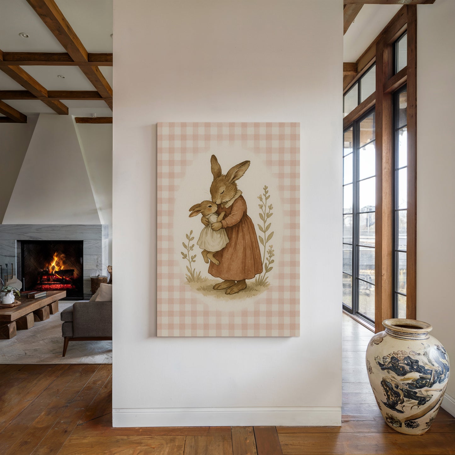 Mama Bunny’s Kiss in Gingham