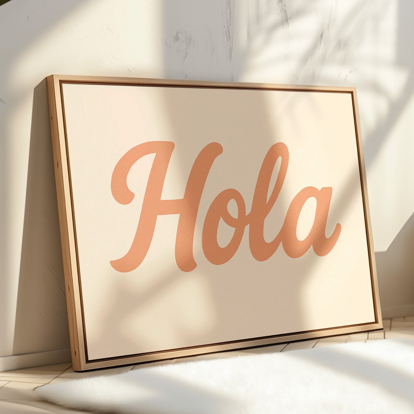 Hola Retro Script Wall Art