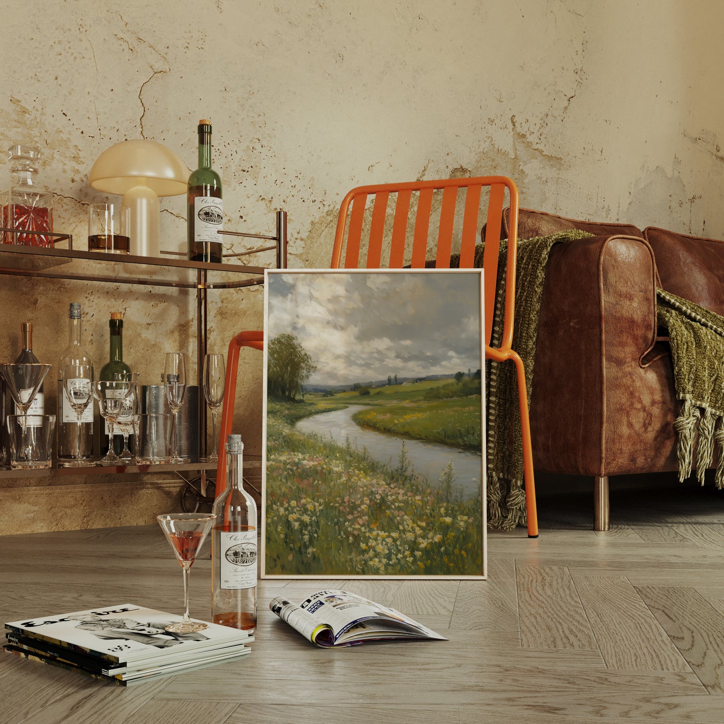 Wildflowers Along the Winding River