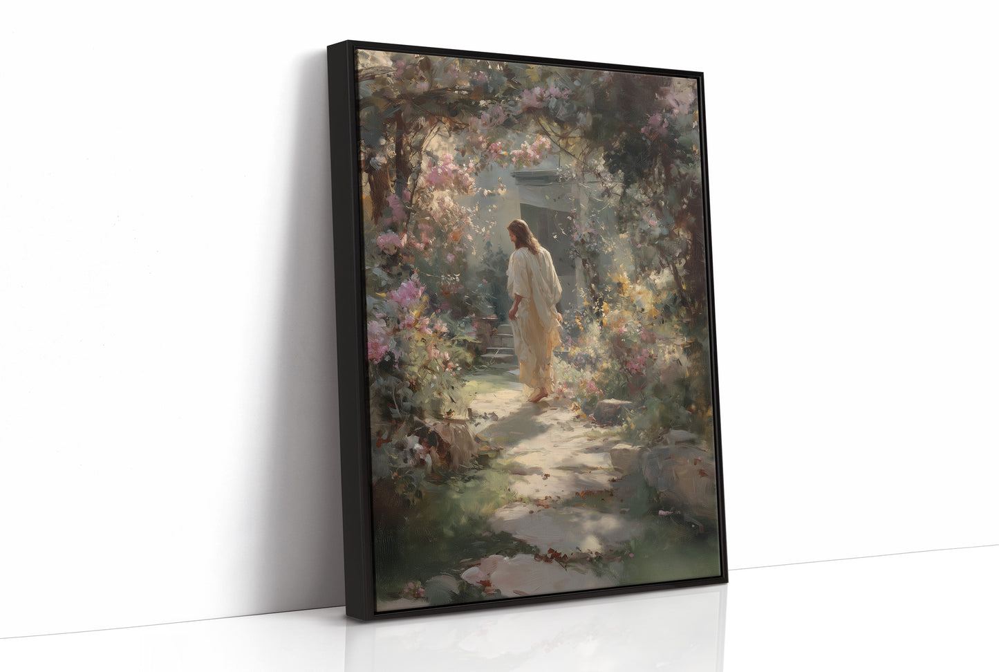 Ethereal Garden Beckons Through Morning Light