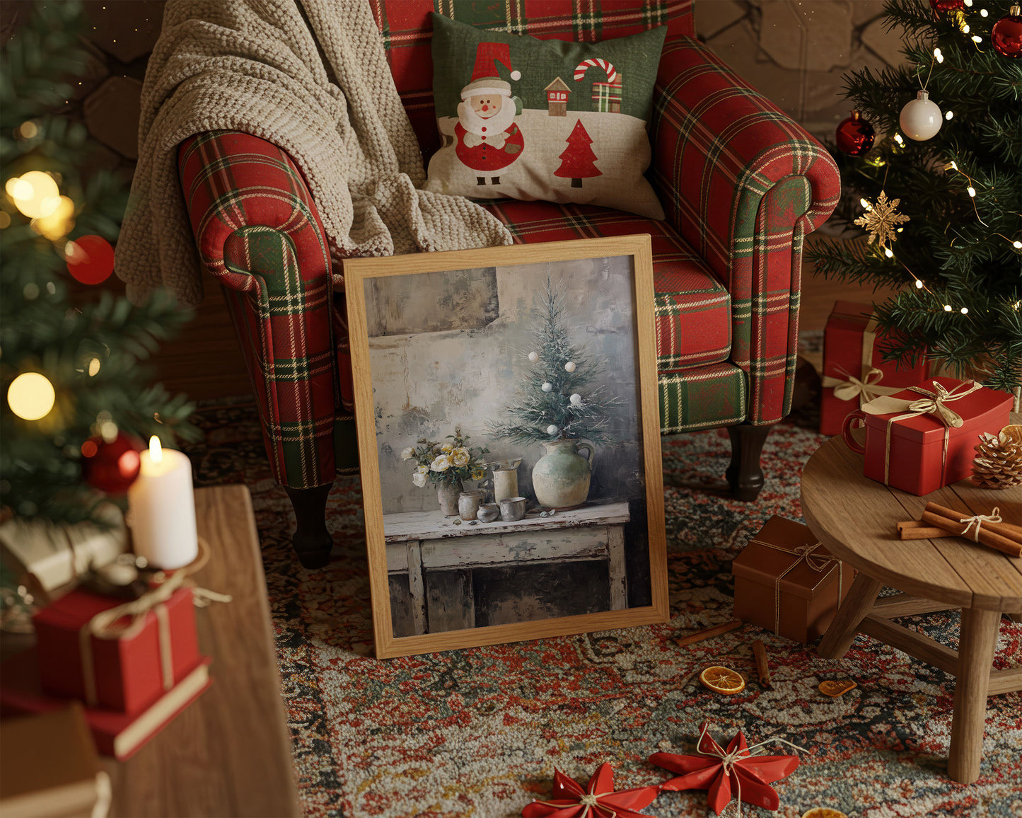 Vintage Christmas Memories In Frame