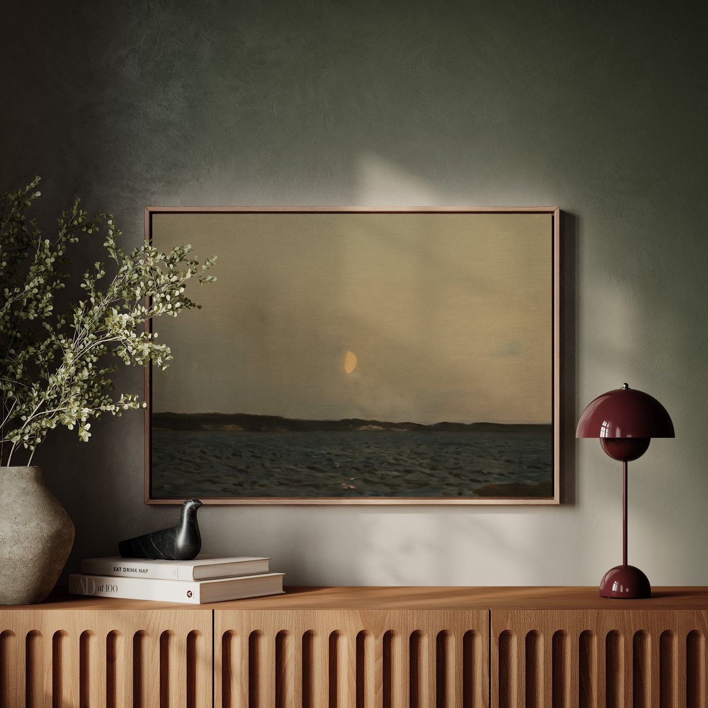 Moonrise Over Quiet Waters