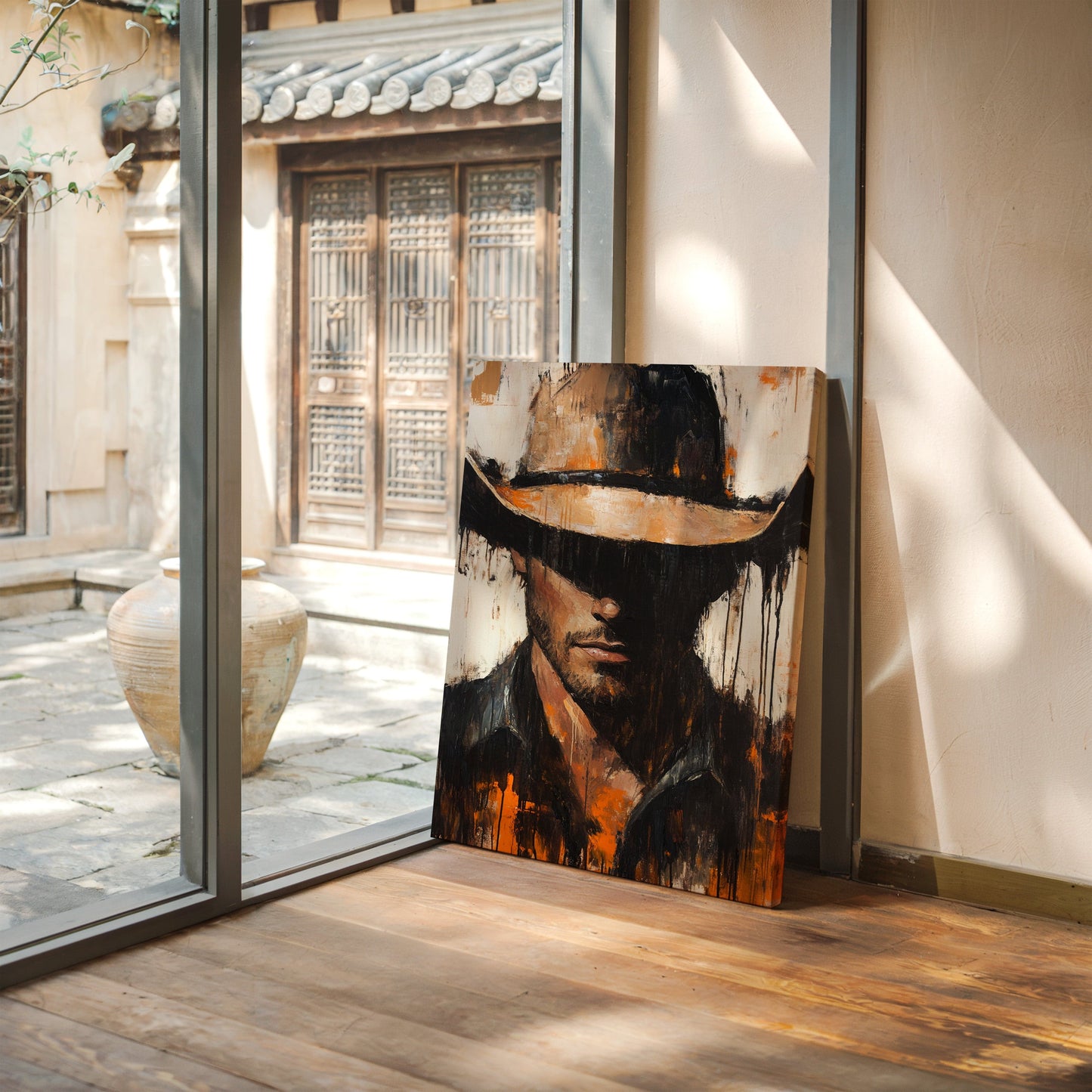 Shadowed Cowboy – Bold Western Expression