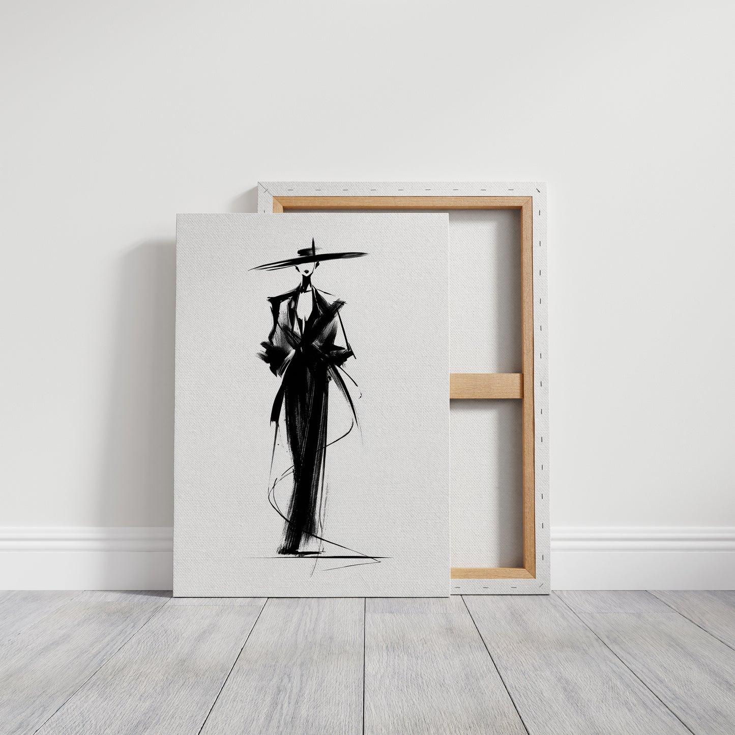 Elegant Silhouette in Ink