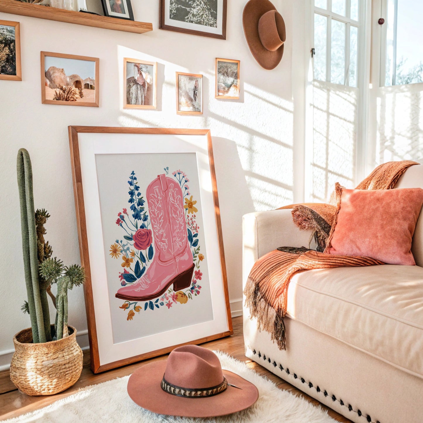 Wildflower Cowgirl Dreams - Pink Western Boots