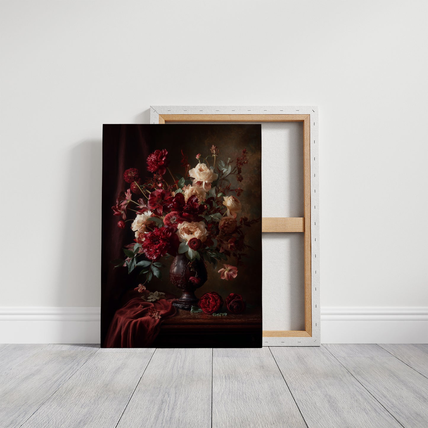 Velvet Blooms Against Midnight Walls