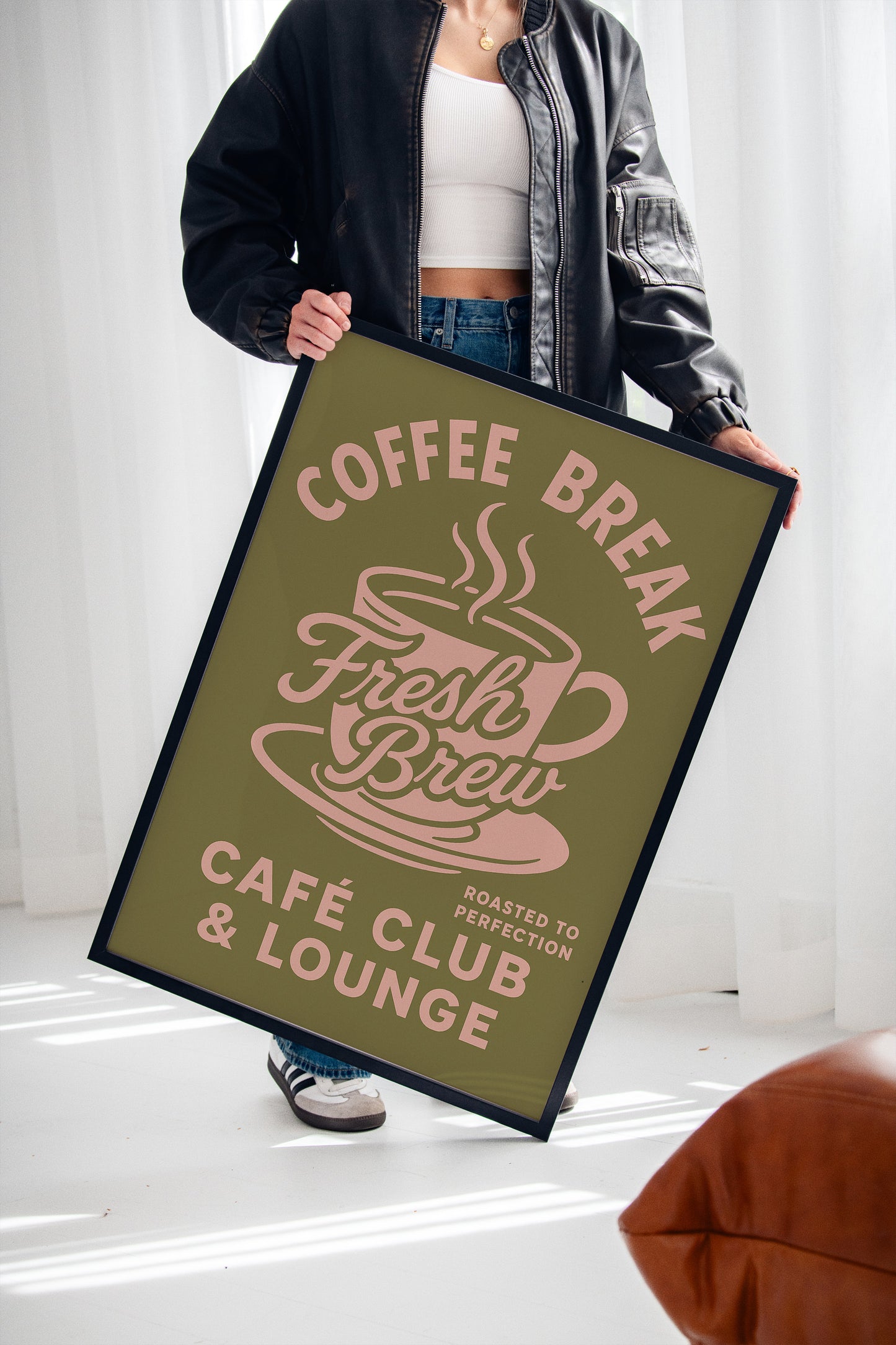 Fresh Brew Retro Coffee Poster