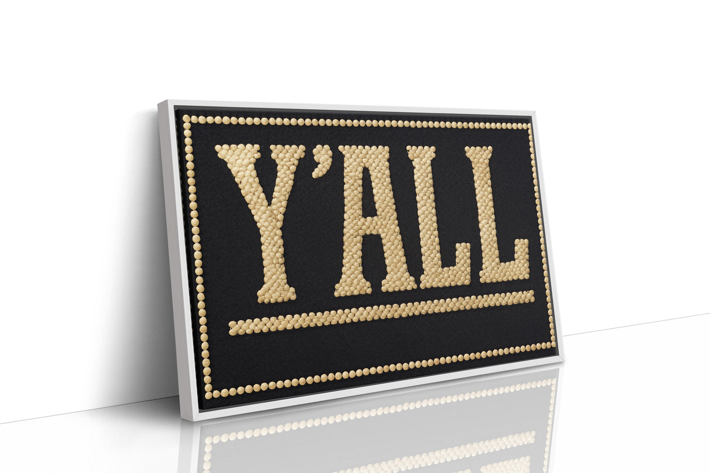 Y’ALL Western Beaded Sign