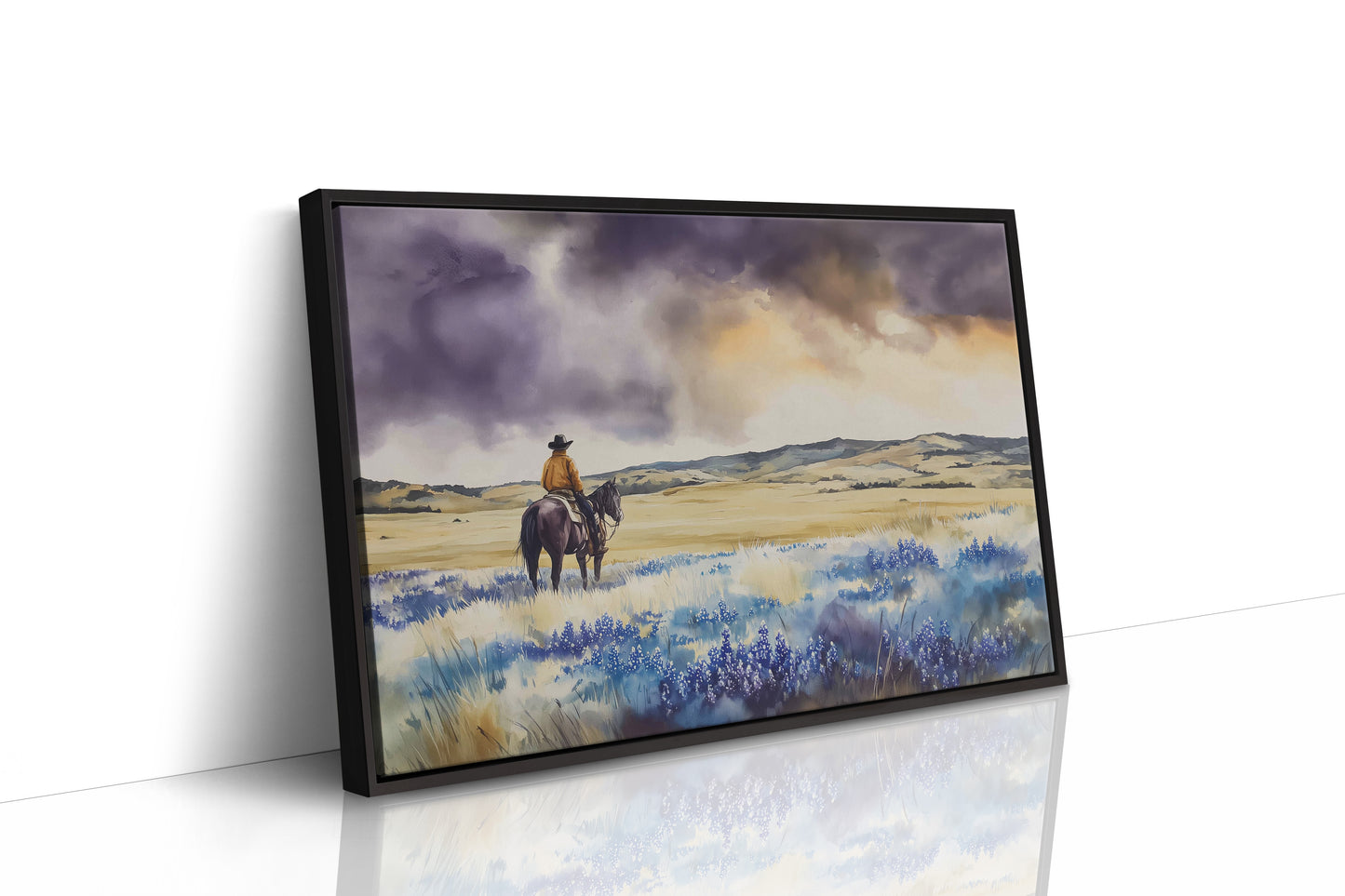 Bluebonnets Dance Through Prairie Thunder