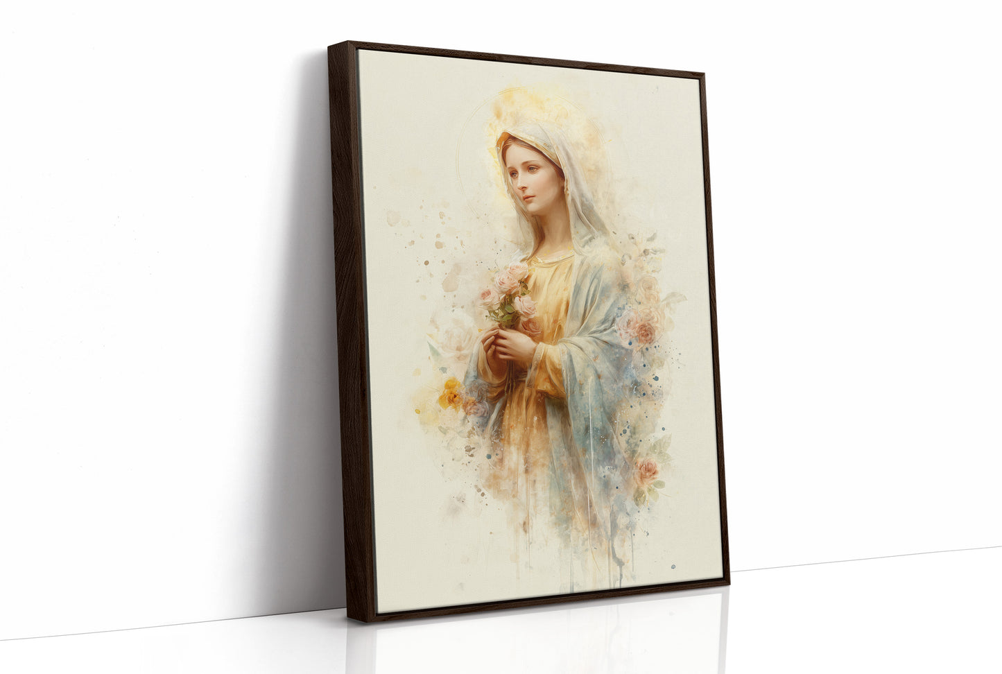 Gentle Flowers Among Watercolor Grace