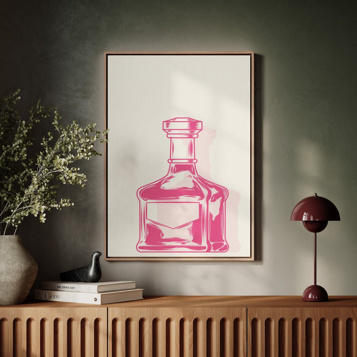 Pink Crystal Holds Midnight Stories