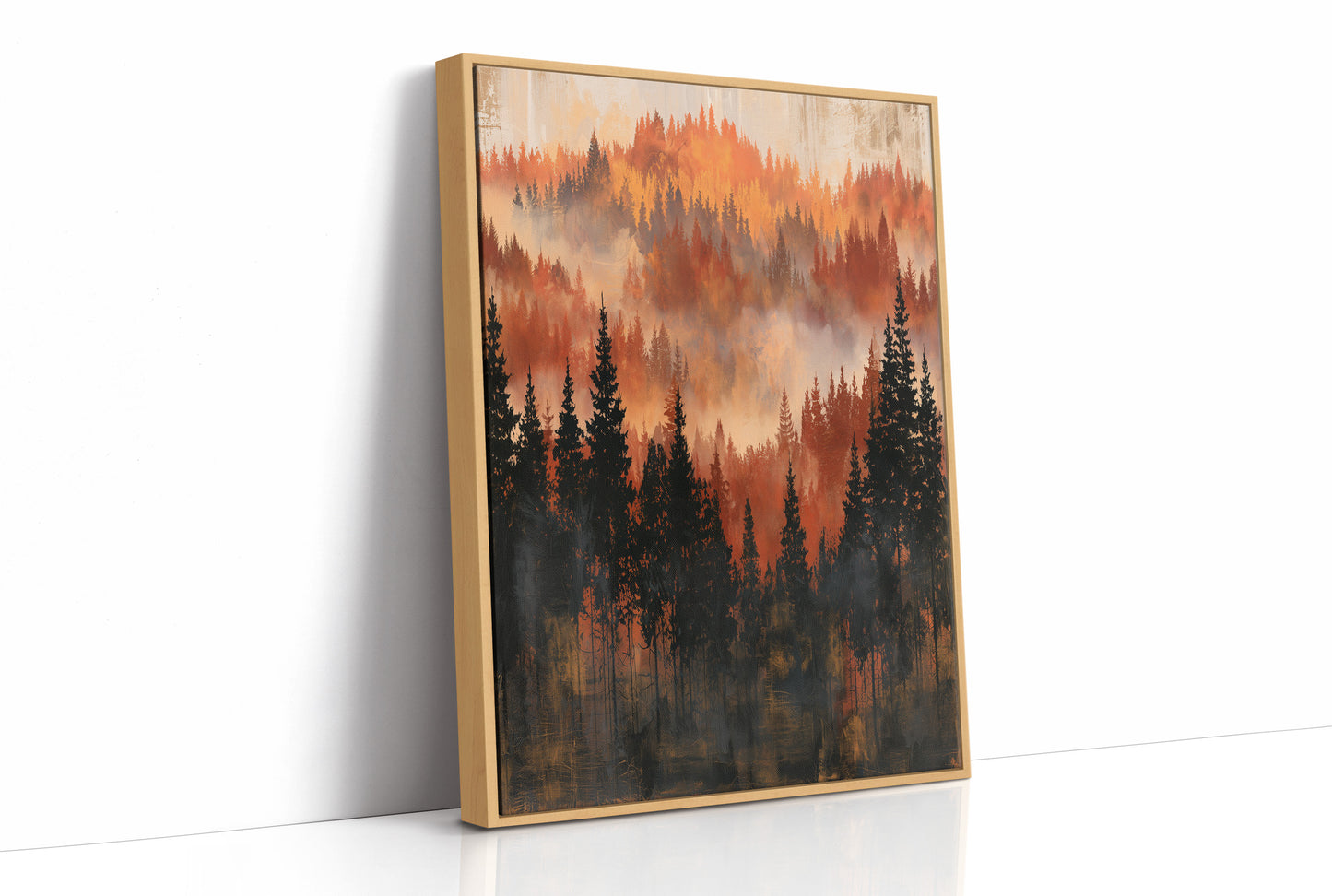 Layers of Autumn Pines