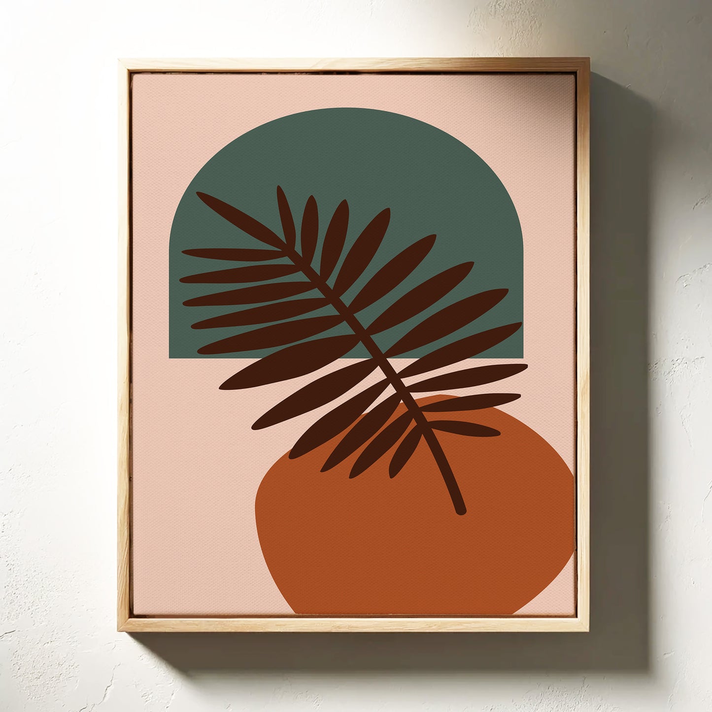 Foliage Dances Against Soft Canvas