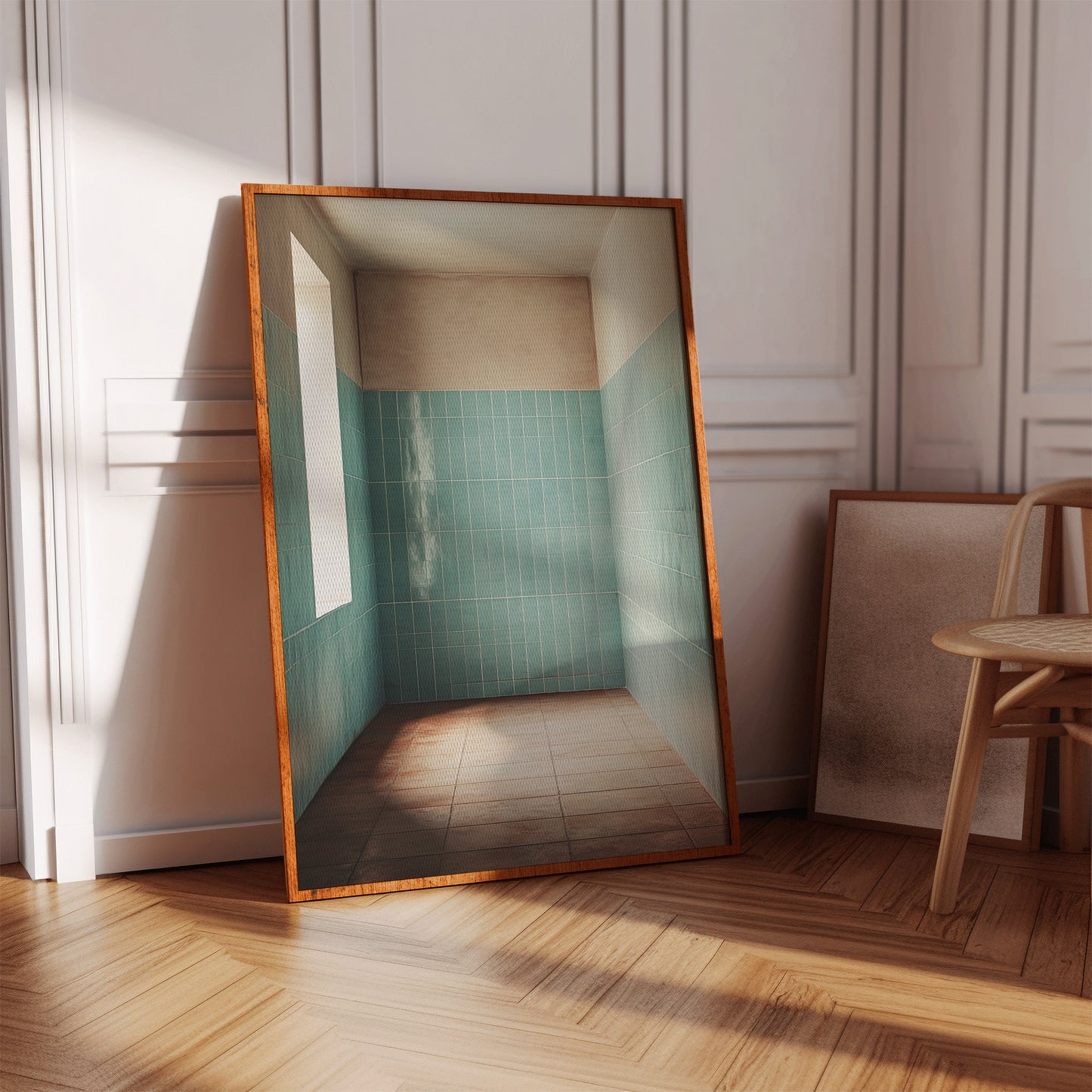 Morning Light Meets Mint Tiles